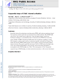 Cover page: Sequential Steps of CRAC Channel Activation