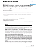 Cover page: Correlates of depressive symptoms among Latino and Non-Latino White adolescents: Findings from the 2003 California Health Interview Survey