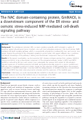 Cover page: The NAC domain-containing protein, GmNAC6, is a downstream component of the ER stress- and osmotic stress-induced NRP-mediated cell-death signaling pathway