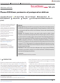 Cover page: Plasma SOMAmer proteomics of postoperative delirium