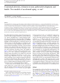 Cover page: Contextual adversity, telomere erosion, pubertal development, and health: Two models of accelerated aging, or one?