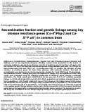 Cover page: Recombination fraction and genetic linkage among key disease resistance genes (Co-42/Phg-2 and Co-5/P.ult) in common bean