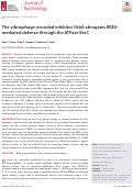 Cover page: The vibriophage-encoded inhibitor OrbA abrogates BREX-mediated defense through the ATPase BrxC.