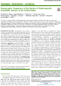 Cover page: Demographic Comparison of the Burden of Endoscopically Screenable Cancers in the United States.