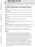 Cover page: An Adaptive Hybrid Algorithm for Global Network Alignment