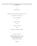 Cover page: Domain-Specific Techniques for High-Performance Computational Image Reconstruction