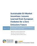 Cover page: Sustainable EV Market Incentives: Lessons Learned from European Feebates for a Zero Emissions Future