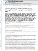 Cover page: Alignment of parent- and child-reported outcomes and histology in eosinophilic esophagitis across multiple CEGIR sites.