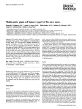 Cover page: Multicentric giant cell tumor: report of five new cases