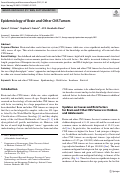 Cover page: Epidemiology of Brain and Other CNS Tumors.