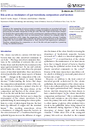 Cover page: Bile acids as modulators of gut microbiota composition and function