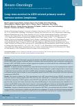 Cover page: Long-term survival in AIDS-related primary central nervous system lymphoma