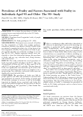 Cover page: Prevalence of Frailty and Factors Associated with Frailty in Individuals Aged 90 and Older: The 90+ Study