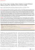 Cover page: Loss of Very-Long O-Antigen Chains Optimizes Capsule-Mediated Immune Evasion by Salmonella enterica Serovar Typhi