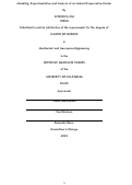 Cover page: Modeling, Experimentation and Analysis of an Indirect Evaporative Cooler