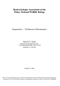 Cover page: Hydrogeologic Assessment of the Pixley National Wildlife Refuge