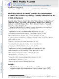 Cover page: InterOrganizational practice committee recommendations/guidance for teleneuropsychology (TeleNP) in response to the COVID-19 pandemic