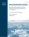 Cover page: Research and Development of Natural Draft Ultra-Low Emissions Burners for Gas Appliances: