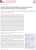 Cover page: Prospectively predicting BPaMZ phase IIb/III trial outcomes using a translational mouse-to-human platform.