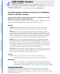 Cover page: Correlation Between Laterality of Hearing Loss and Migraine Features in Menière's Disease