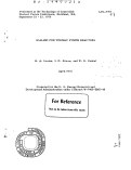 Cover page: SCALING FOR TORMAC FUSION REACTORS