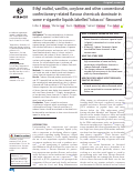 Cover page: Ethyl maltol, vanillin, corylone and other conventional confectionery-related flavour chemicals dominate in some e-cigarette liquids labelled ‘tobacco’ flavoured