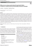 Cover page of Efficient inverse design optimization through multi-fidelity simulations, machine learning, and boundary refinement strategies