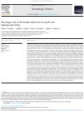 Cover page: The unique role of the frontal aslant tract in speech and language processing