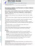 Cover page: Development, validation, and performance of a scale to measure community mobilization