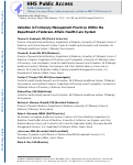 Cover page: Variation in Formulary Management Practices Within the Department of Veterans Affairs Health Care System.