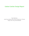 Cover page: Carbon Catcher Design Report