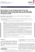 Cover page: Early treatment of open diaphyseal tibia fracture with intramedullary nail versus external fixator in Tanzania: Cost effectiveness analysis using preliminary data from Muhimbili Orthopaedic Institute