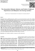 Cover page: The Association Between Adverse and Positive Childhood Experiences and Marijuana Use During Lactation.