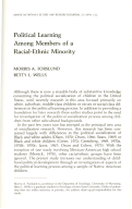 Cover page: Political Learning Among Members of a Racial-Ethnic Minority