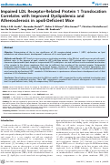 Cover page: Impaired LDL Receptor-Related Protein 1 Translocation Correlates with Improved Dyslipidemia and Atherosclerosis in apoE-Deficient Mice