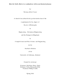 Cover page: Electric field effects in combustion with non-thermal plasma