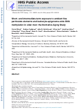 Cover page: Short- and intermediate-term exposure to ambient fine particulate elements and leukocyte epigenome-wide DNA methylation in older men: the Normative Aging Study