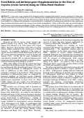 Cover page: Food Habits and Anthropogenic Supplementation in the Diet of Coyotes (Canis latrans) along an Urban-Rural Gradient