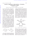 Cover page: Molecular configuration of (Me) 2 N 4 Fe(CO) 3 , a tetrazadiene–tricarbonyliron complex