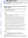 Cover page: Neighborhood disorder and glycemic control in late adolescents with Type 1 diabetes