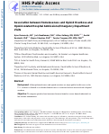 Cover page: Association between homelessness and opioid overdose and opioid-related hospital admissions/emergency department visits