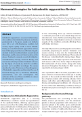 Cover page: Hormonal therapies for hidradenitis suppurativa: Review