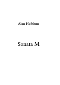 Cover page: Sonata M