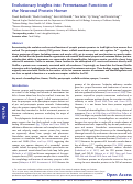 Cover page: Evolutionary Insights into Premetazoan Functions of the Neuronal Protein Homer