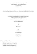 Cover page: Essays on Panel Data and System of Equations under Model Uncertainty