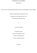 Cover page: How Is It Used? Understanding Navigation System Use and Its Relation to Spatial Ability