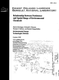 Cover page: Relationship between persistence and spatial range of environmental chemicals