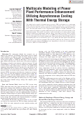 Cover page: Multiscale Modeling of Power Plant Performance Enhancement Utilizing Asynchronous Cooling With Thermal Energy Storage