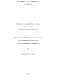 Cover page: Hodge Structures with Hodge Numbers (n,0,...,0,n) and their Geometric Realizations