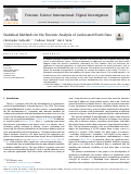 Cover page: Statistical Methods for the Forensic Analysis of Geolocated Event Data